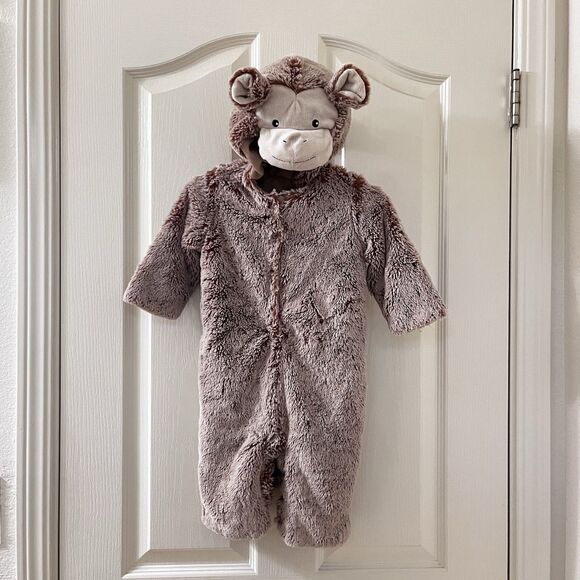 Pottery Barn Kids Baby Monkey Costume Halloween PBK Size 6-12 Months - Picture 1 of 14
